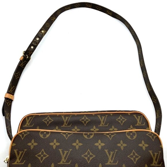 LOUIS VUITTON Authentic Brown Monogram Canvas Shoulder Bag - Picture 8 of 9